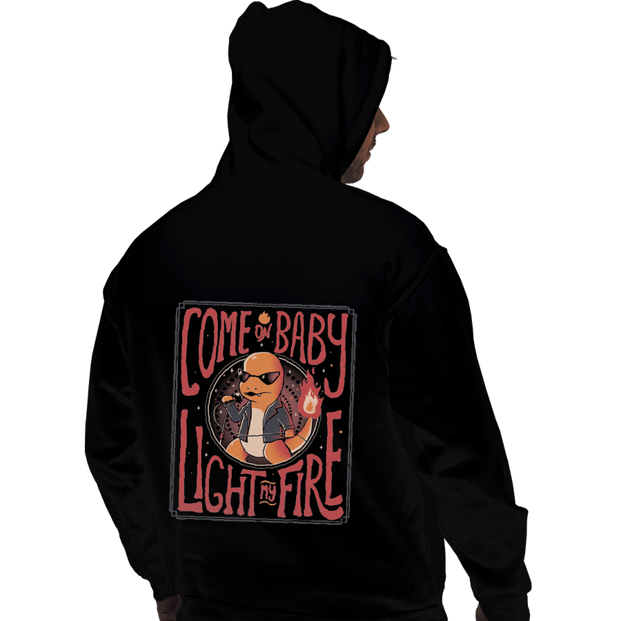Shirts Pullover Hoodies, Unisex / Small / Black Come On Baby Light My Fire