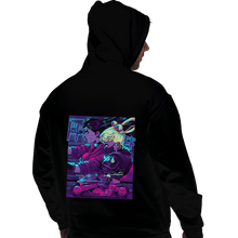 Load image into Gallery viewer, Daily_Deal_Shirts Pullover Hoodies, Unisex / Small / Black Neon Moon Eclipse On Mars

