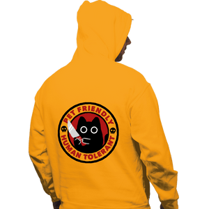 Daily_Deal_Shirts Pullover Hoodies, Unisex / Small / Gold Pet Friendly Human Tolerant