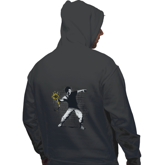 Secret_Shirts Pullover Hoodies, Unisex / Small / Charcoal Alien Thrower