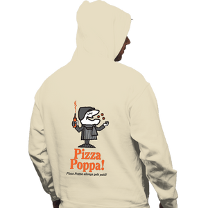 Daily_Deal_Shirts Pullover Hoodies, Unisex / Small / Sand Pizza Poppa