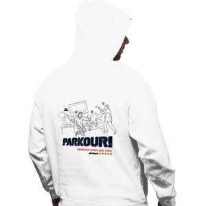 Daily_Deal_Shirts Pullover Hoodies, Unisex / Small / White Parkour!