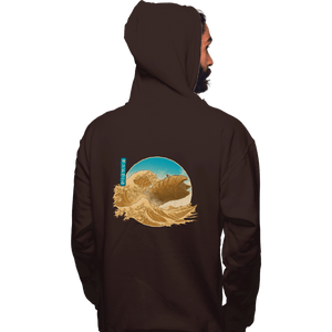 Daily_Deal_Shirts Pullover Hoodies, Unisex / Small / Dark Chocolate The Great Wave off Arrakis