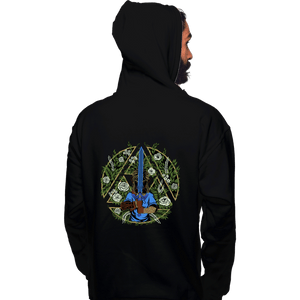 Daily_Deal_Shirts Pullover Hoodies, Unisex / Small / Black Warrior In The Forest