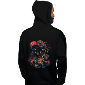 Daily_Deal_Shirts Pullover Hoodies, Unisex / Small / Black Colorful Captain
