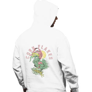 Shirts Pullover Hoodies, Unisex / Small / White Corn Flakes