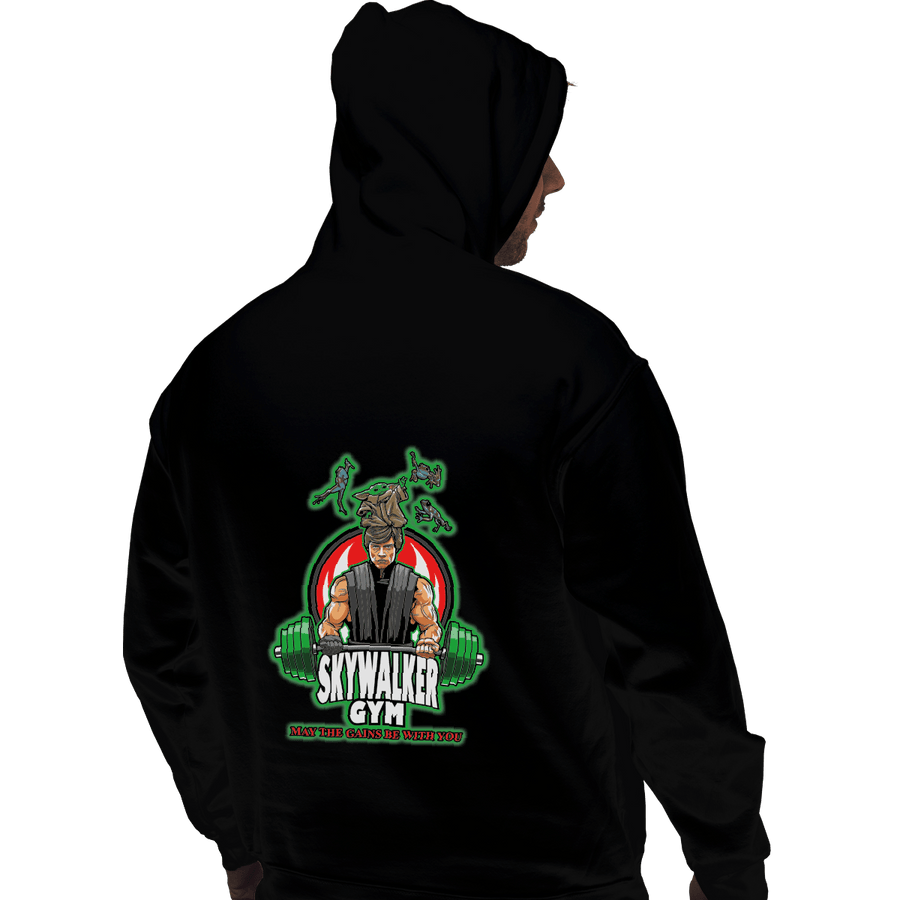 Shirts Pullover Hoodies, Unisex / Small / Black Skywalker Gym