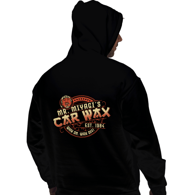 Daily_Deal_Shirts Pullover Hoodies, Unisex / Small / Black Miyagi Wax