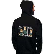 Load image into Gallery viewer, Daily_Deal_Shirts Pullover Hoodies, Unisex / Small / Black Bobby Live Laugh Love
