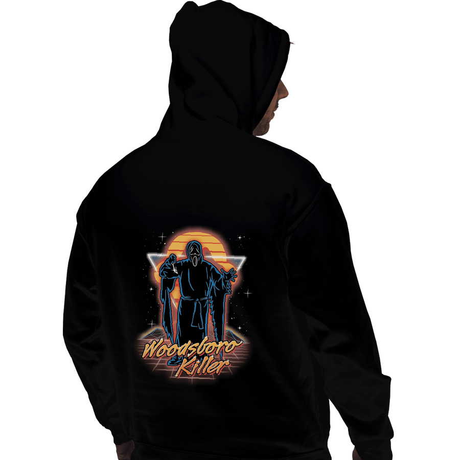 Shirts Pullover Hoodies, Unisex / Small / Black Retro Woodsboro Killer