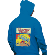 Load image into Gallery viewer, Shirts Pullover Hoodies, Unisex / Small / Sapphire Brock Action Comics
