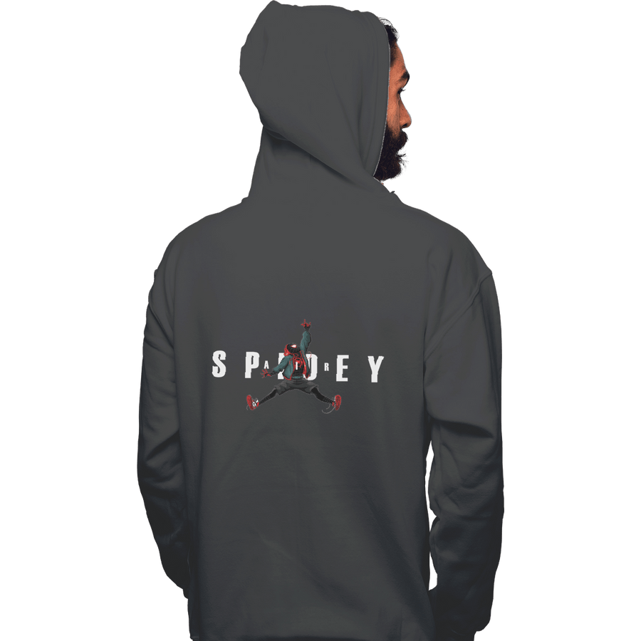 Shirts Pullover Hoodies, Unisex / Small / Charcoal Air Spidey