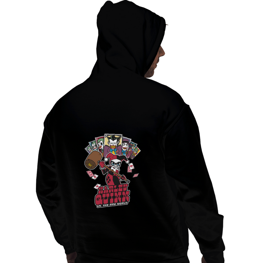 Shirts Zippered Hoodies, Unisex / Small / Black Harley VS The Mad World
