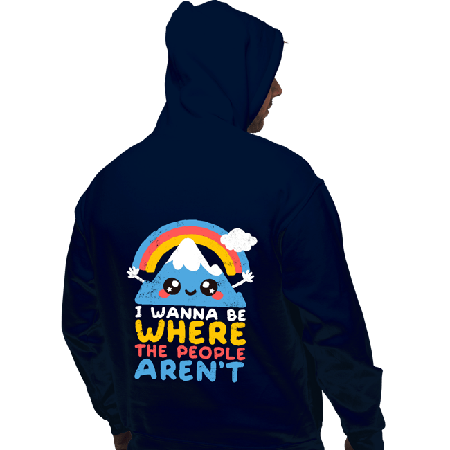 Daily_Deal_Shirts Pullover Hoodies, Unisex / Small / Navy Where The People Aren't