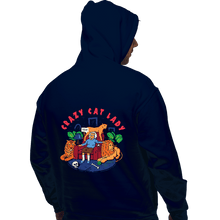 Load image into Gallery viewer, Secret_Shirts Pullover Hoodies, Unisex / Small / Navy Crazy Cat Lady
