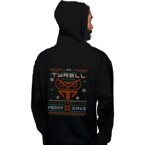 Daily_Deal_Shirts Pullover Hoodies, Unisex / Small / Black Happy Replicant Xmas