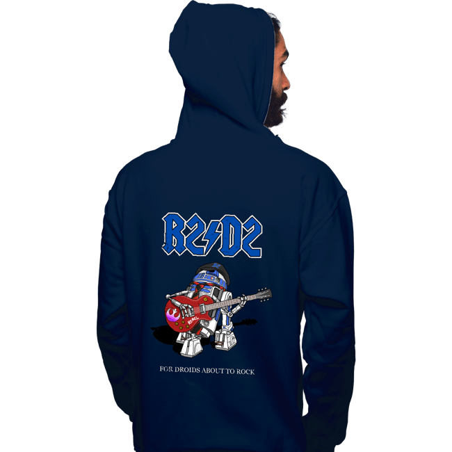 Daily_Deal_Shirts Pullover Hoodies, Unisex / Small / Navy Droids About To Rock