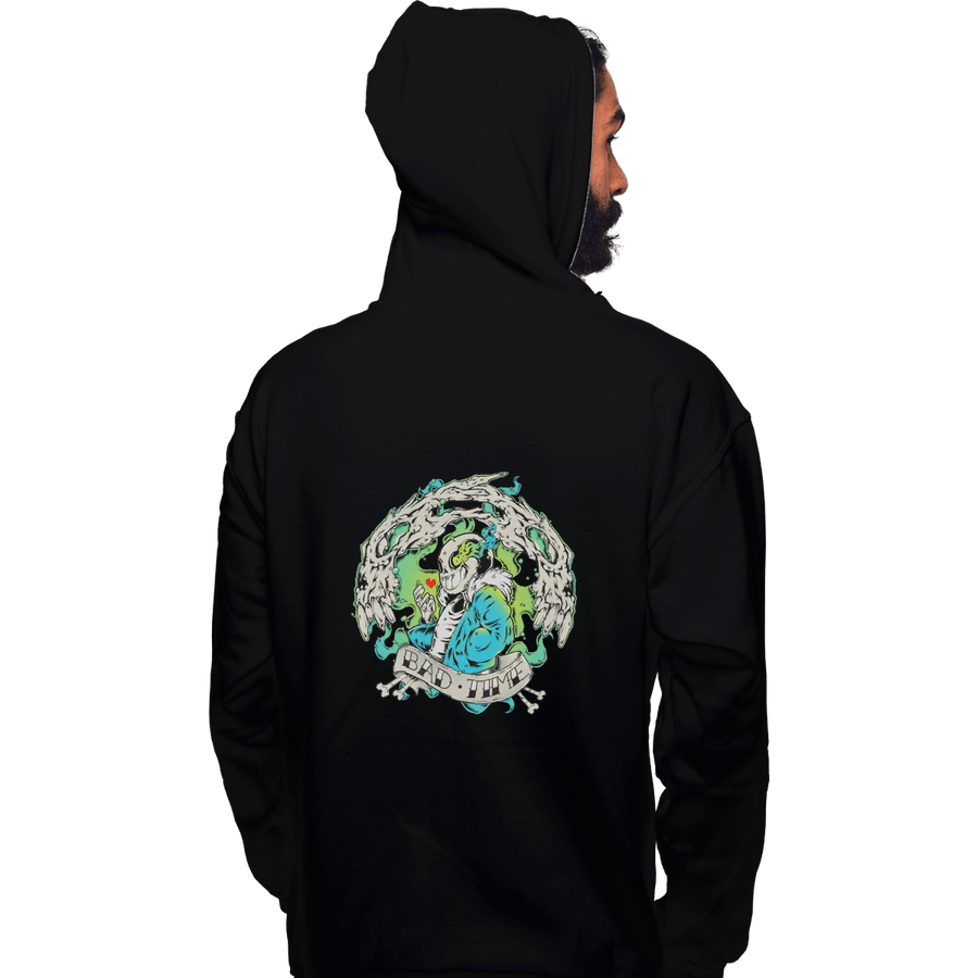 Shirts Zippered Hoodies, Unisex / Small / Black Bad Time
