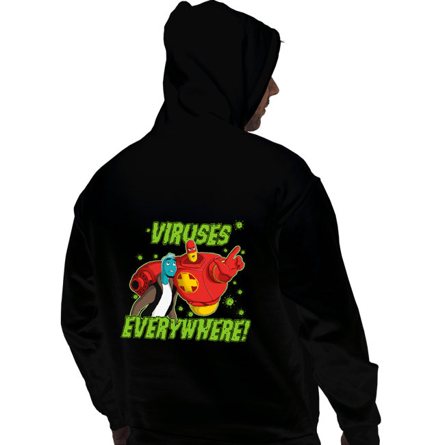 Daily_Deal_Shirts Pullover Hoodies, Unisex / Small / Black Viruses Everywhere