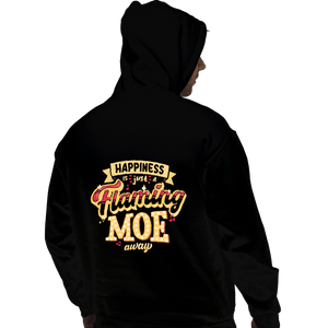Daily_Deal_Shirts Pullover Hoodies, Unisex / Small / Black Just A Flaming Moe Away