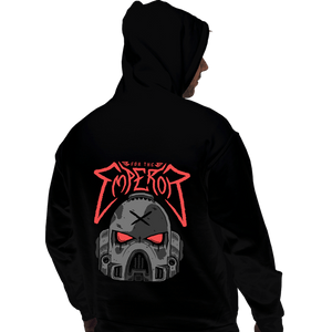 Daily_Deal_Shirts Pullover Hoodies, Unisex / Small / Black Marine Metal