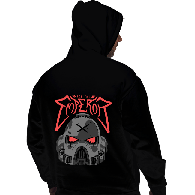 Daily_Deal_Shirts Pullover Hoodies, Unisex / Small / Black Marine Metal