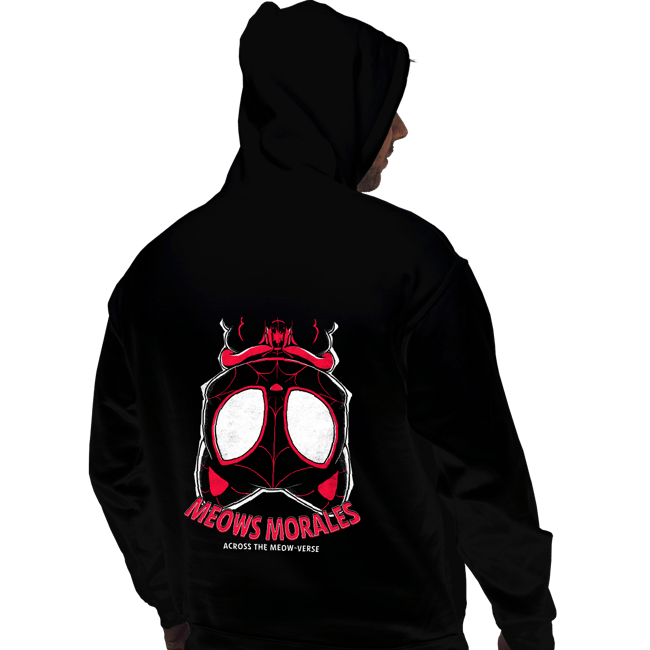 Daily_Deal_Shirts Pullover Hoodies, Unisex / Small / Black Meows Morales