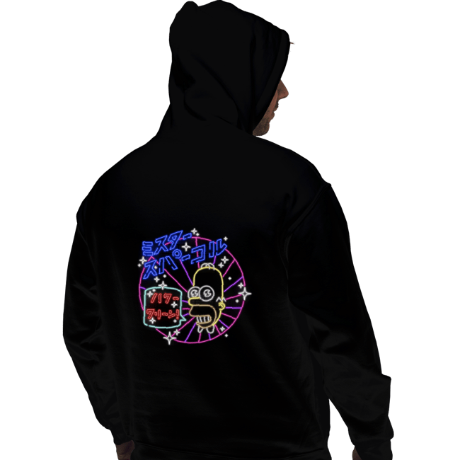 Daily_Deal_Shirts Pullover Hoodies, Unisex / Small / Black Neon Mr. Sparkle