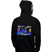 Load image into Gallery viewer, Secret_Shirts Pullover Hoodies, Unisex / Small / Black Live Laugh Myaah
