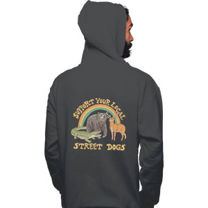 Shirts Pullover Hoodies, Unisex / Small / Charcoal Street Dogs