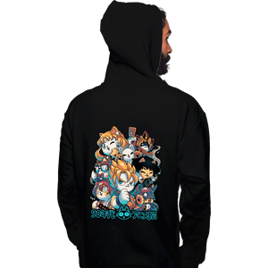 Daily_Deal_Shirts Pullover Hoodies, Unisex / Small / Black 90s Anime Neko
