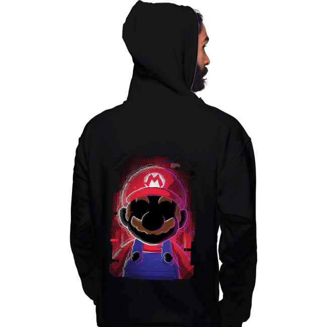 Secret_Shirts Pullover Hoodies, Unisex / Small / Black Mario Glitch