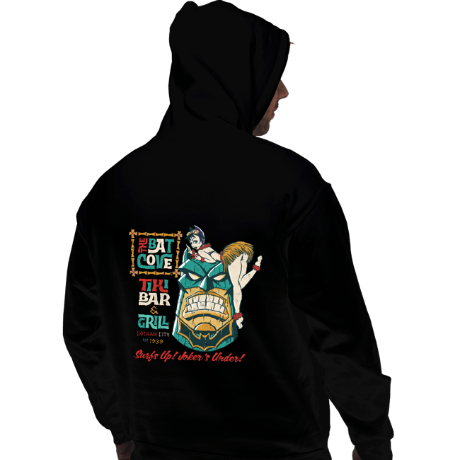 Secret_Shirts Pullover Hoodies, Unisex / Small / Black Bat Tiki