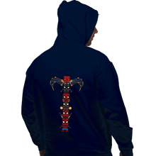 Load image into Gallery viewer, Daily_Deal_Shirts Pullover Hoodies, Unisex / Small / Navy Totem Of Spiders
