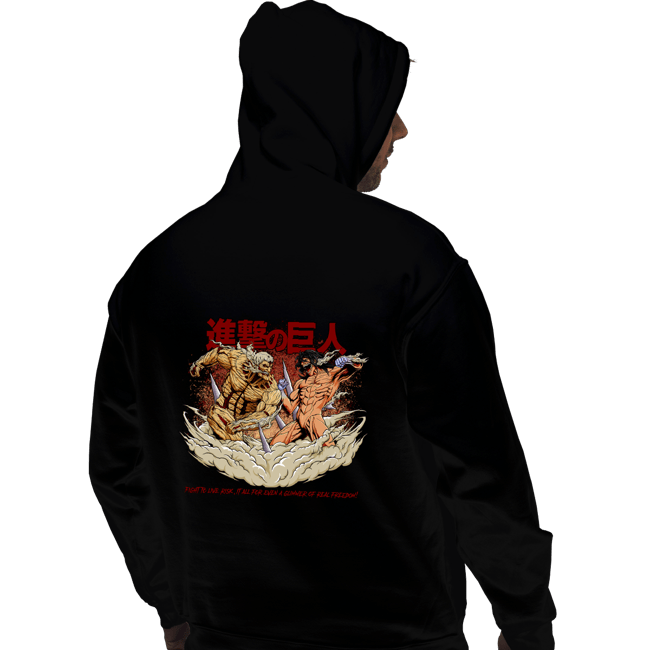 Shirts Pullover Hoodies, Unisex / Small / Black Titan VS Titan