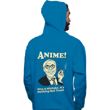 Load image into Gallery viewer, Shirts Pullover Hoodies, Unisex / Small / Sapphire Anime Trash
