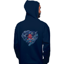 Load image into Gallery viewer, Shirts Pullover Hoodies, Unisex / Small / Navy Sea Heart
