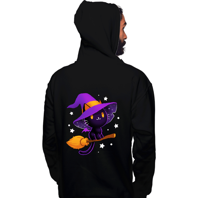 Secret_Shirts Pullover Hoodies, Unisex / Small / Black Witch Cat