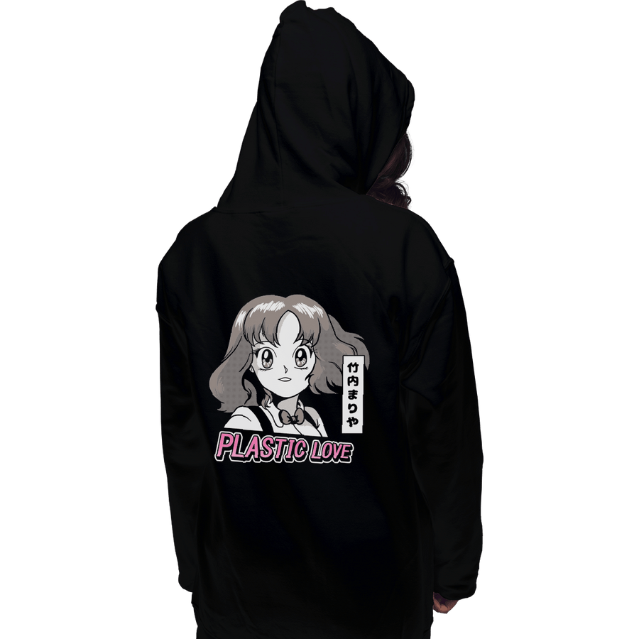 Shirts Pullover Hoodies, Unisex / Small / Black Plastic Love Retro