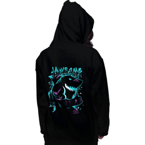 Daily_Deal_Shirts Pullover Hoodies, Unisex / Small / Black Extreme Tiger Shark