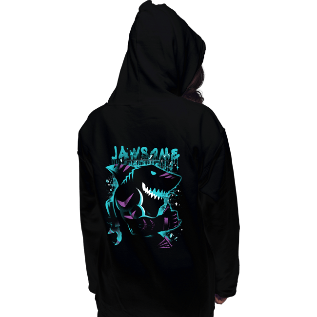 Daily_Deal_Shirts Pullover Hoodies, Unisex / Small / Black Extreme Tiger Shark