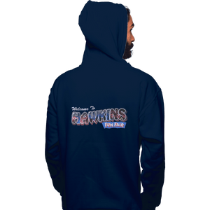 Shirts Pullover Hoodies, Unisex / Small / Navy Hawkins Fun Fair