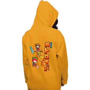 Daily_Deal_Shirts Pullover Hoodies, Unisex / Small / Gold Neon Genesis Metroid