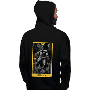 Daily_Deal_Shirts Pullover Hoodies, Unisex / Small / Black JL Tarot - Justice