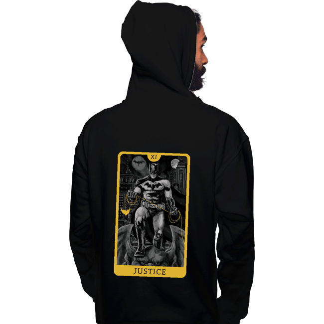 Daily_Deal_Shirts Pullover Hoodies, Unisex / Small / Black JL Tarot - Justice