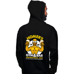 Shirts Pullover Hoodies, Unisex / Small / Black Homer's Gym