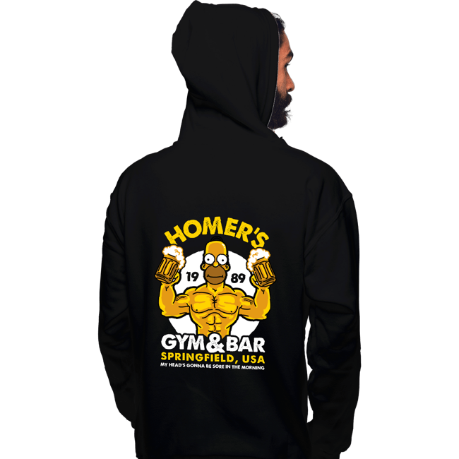 Shirts Pullover Hoodies, Unisex / Small / Black Homer's Gym