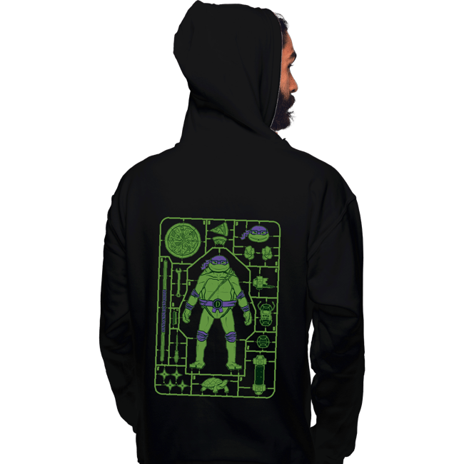 Daily_Deal_Shirts Pullover Hoodies, Unisex / Small / Black Donatello Model Sprue