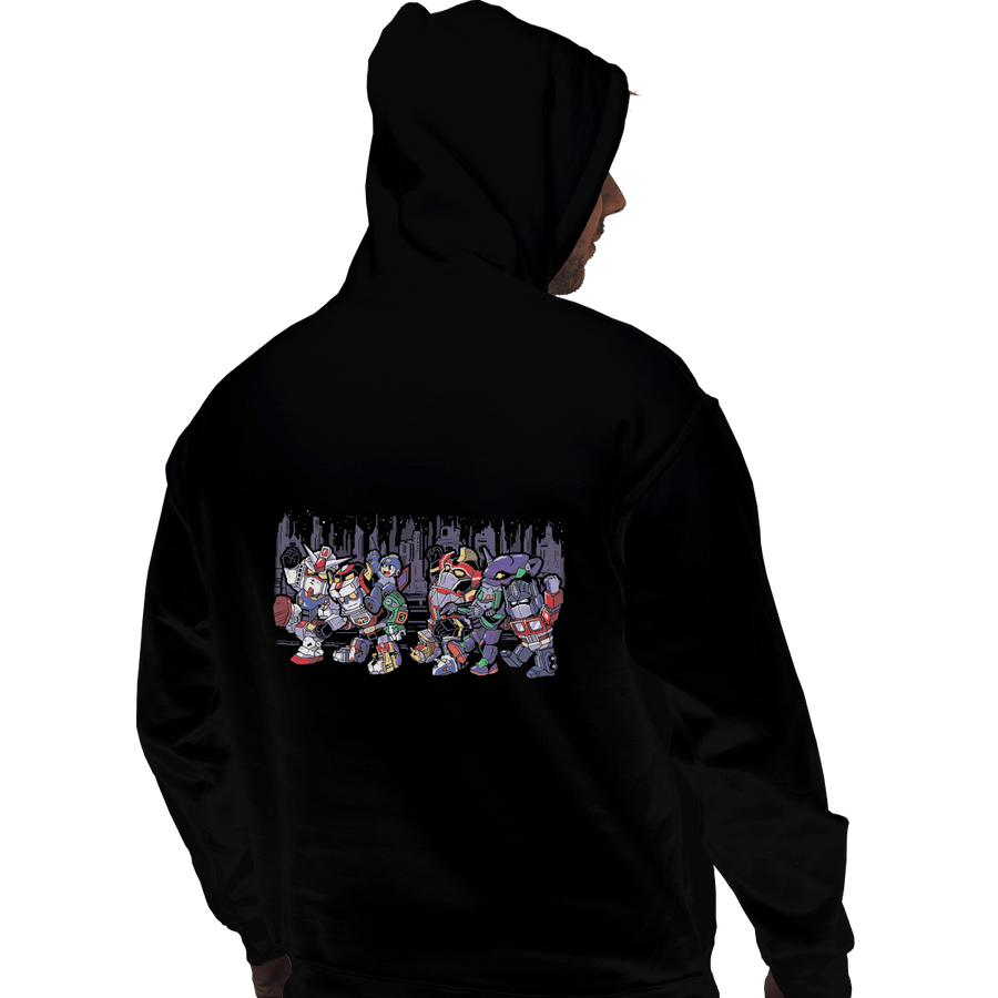 Shirts Zippered Hoodies, Unisex / Small / Black Where The Wild Mechs Are