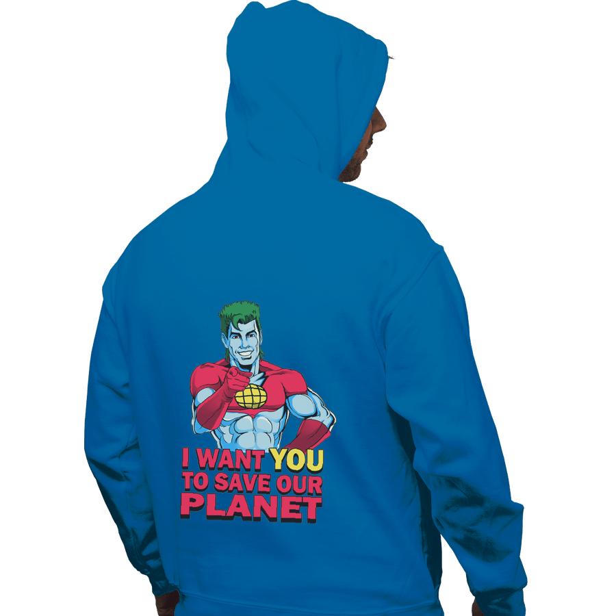 Shirts Pullover Hoodies, Unisex / Small / Sapphire Planeteer Call